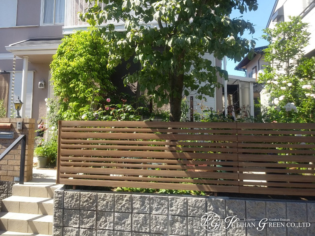 main1 5 - バラの似合うお手入れのしやすいお庭へリニューアル　大津市