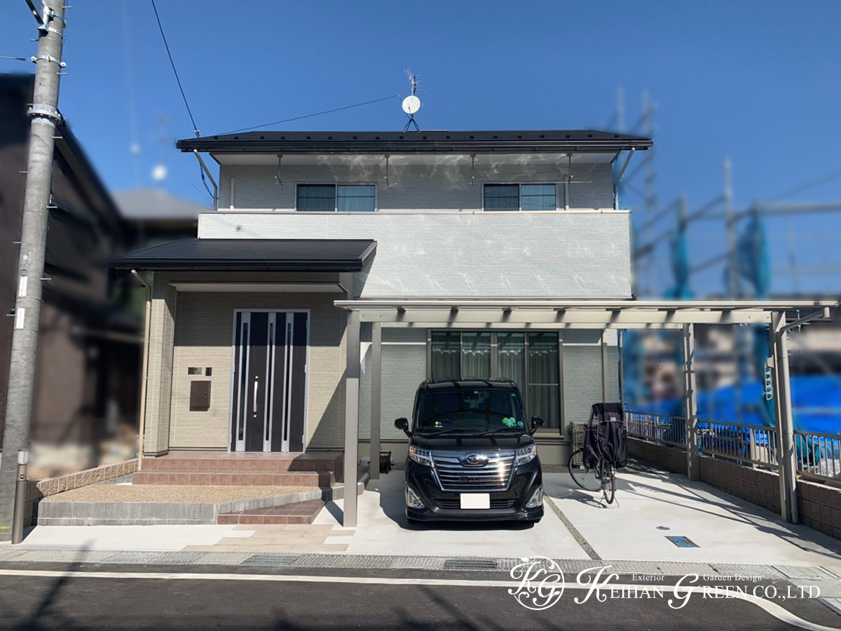 main 2 - 機能面に配慮したすっきりおしゃれなシンプルモダン外構　守山市