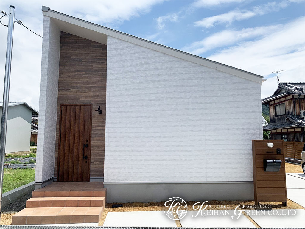 main 7 - シンプルナチュラルな平屋建ての外構　竜王町