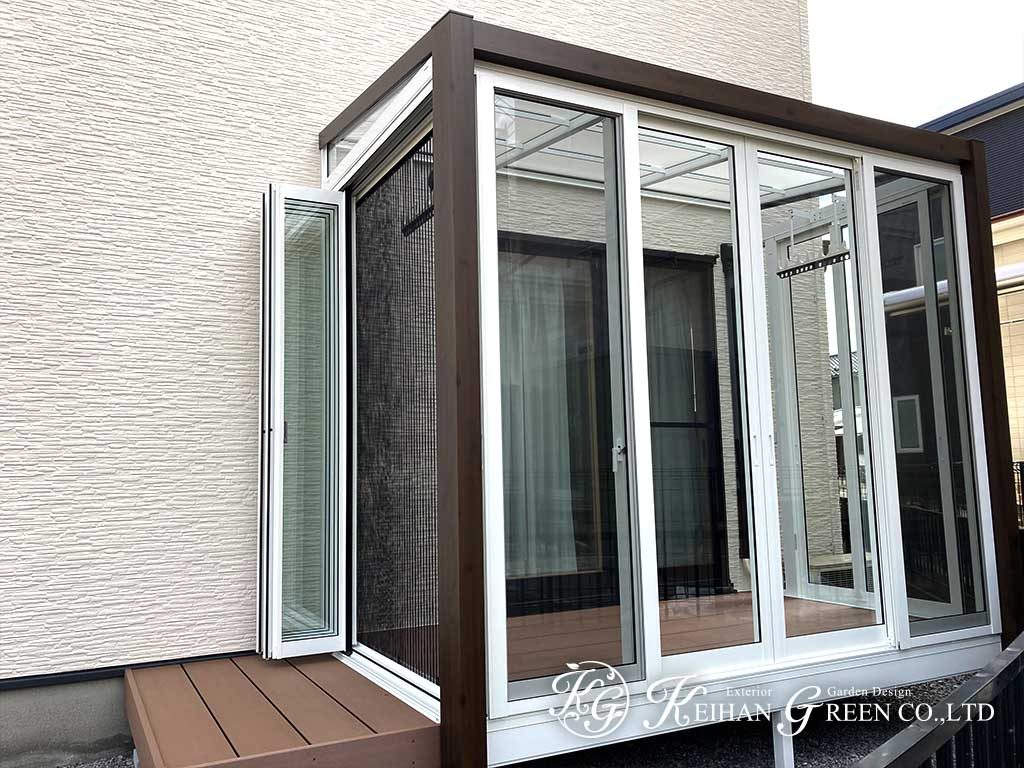 main 1 - ガーデンルームによりデットスペースを有効活用　大津市