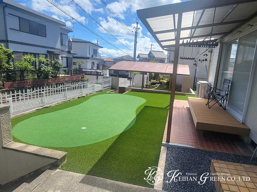 main 6 - お庭でパターゴルフ　大津市